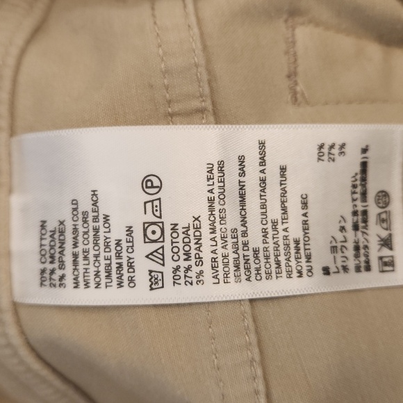 Tommy Bahama Denim Women's Cotton Wheatberry Slacks Size 0 - Picture 10 of 11